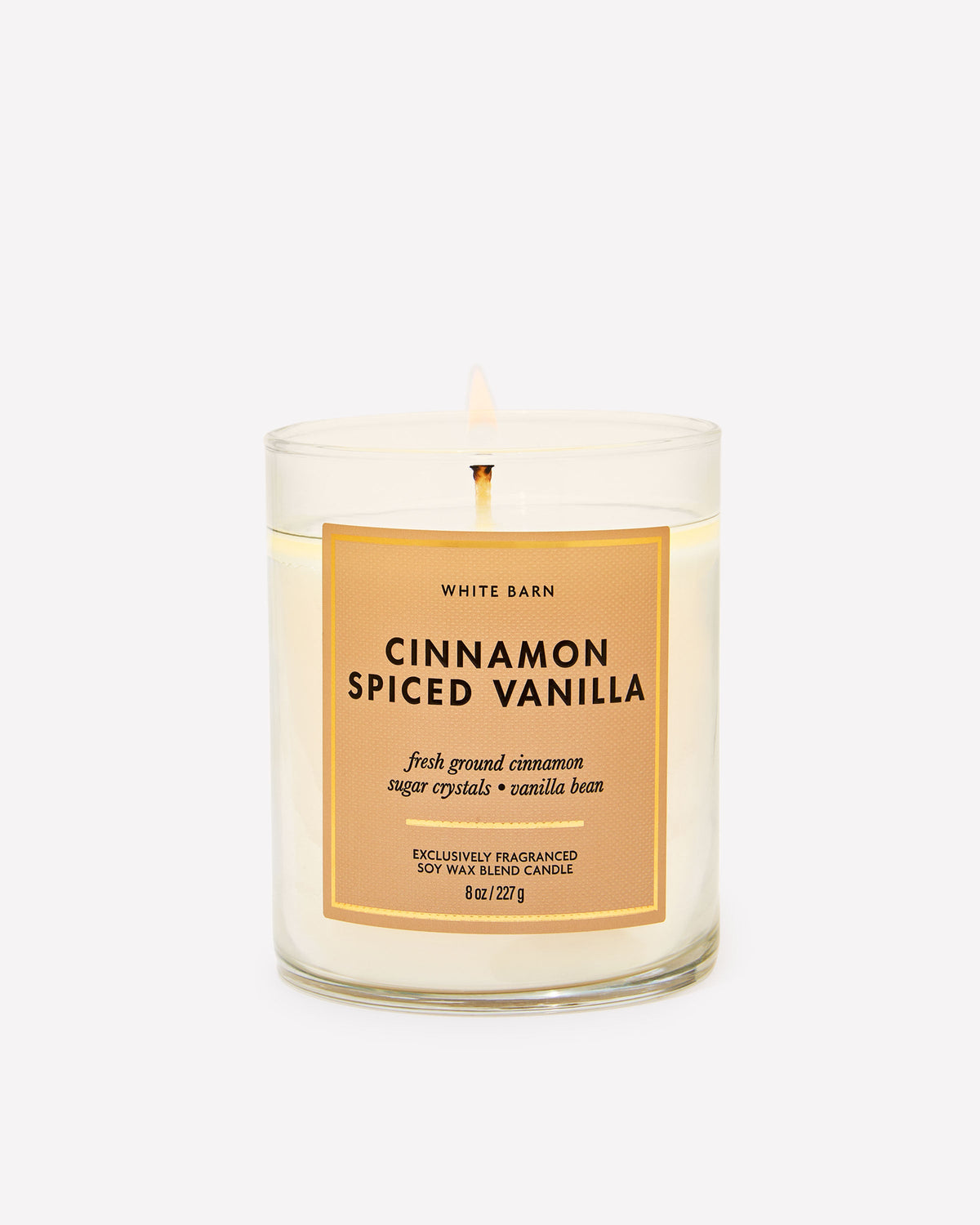 Bath & Body Works Cinnamon Spiced Vanilla Single Wick Candle 8 oz / 227 g — image 1
