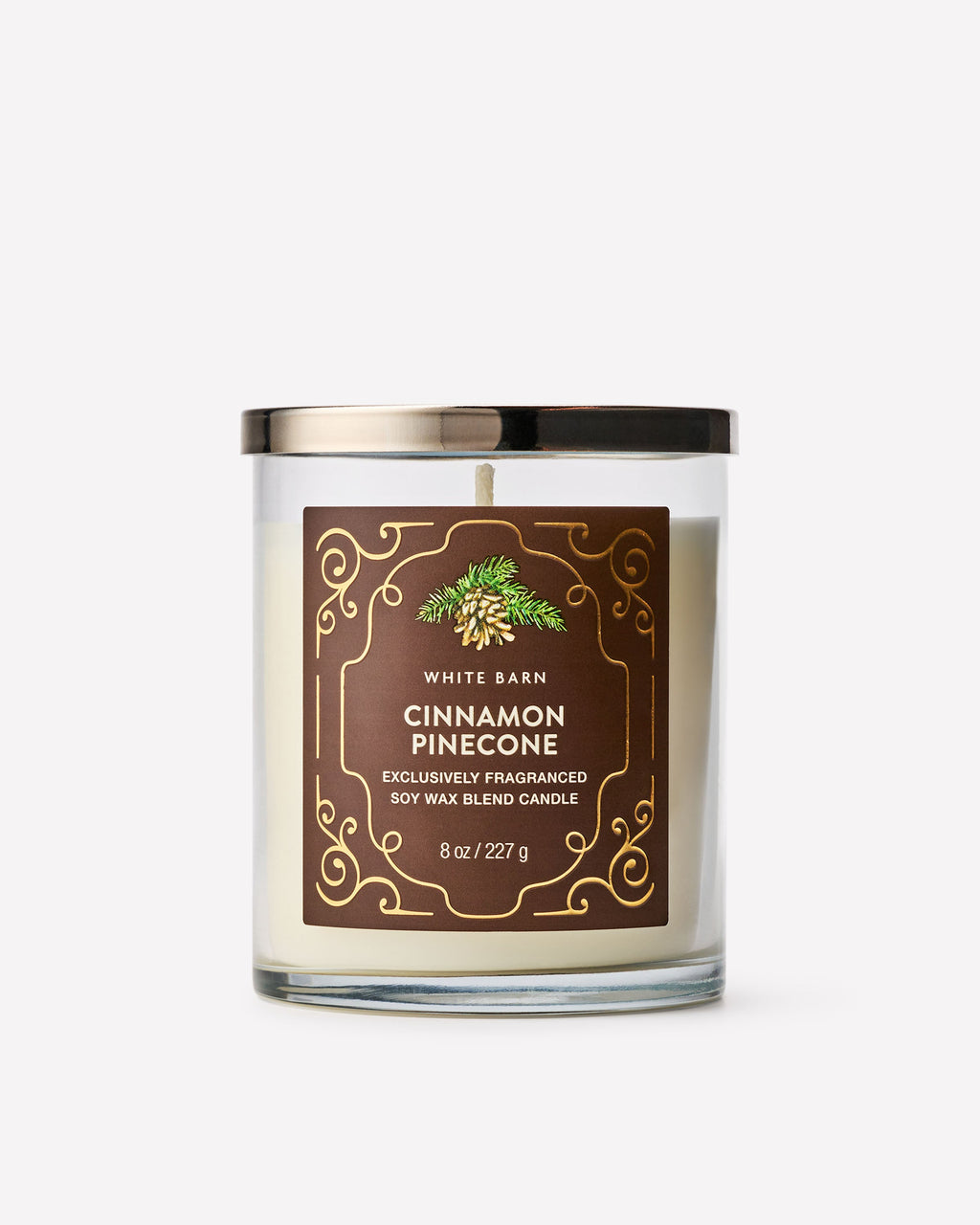 Bath & Body Works Cinnamon Pinecone Single Wick Candle 8 oz / 227 g — image 1