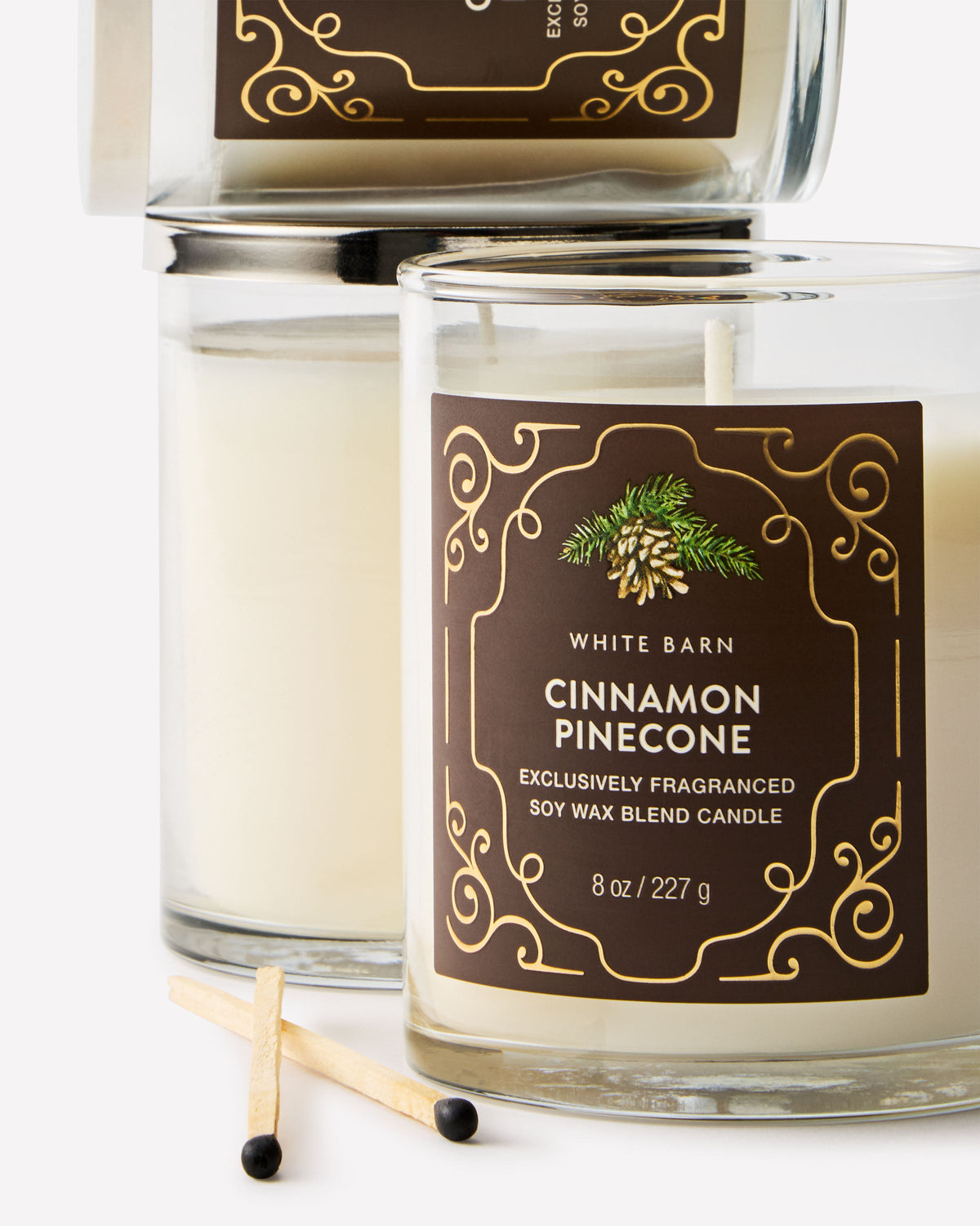 Bath & Body Works Cinnamon Pinecone Single Wick Candle 8 oz / 227 g — image 2