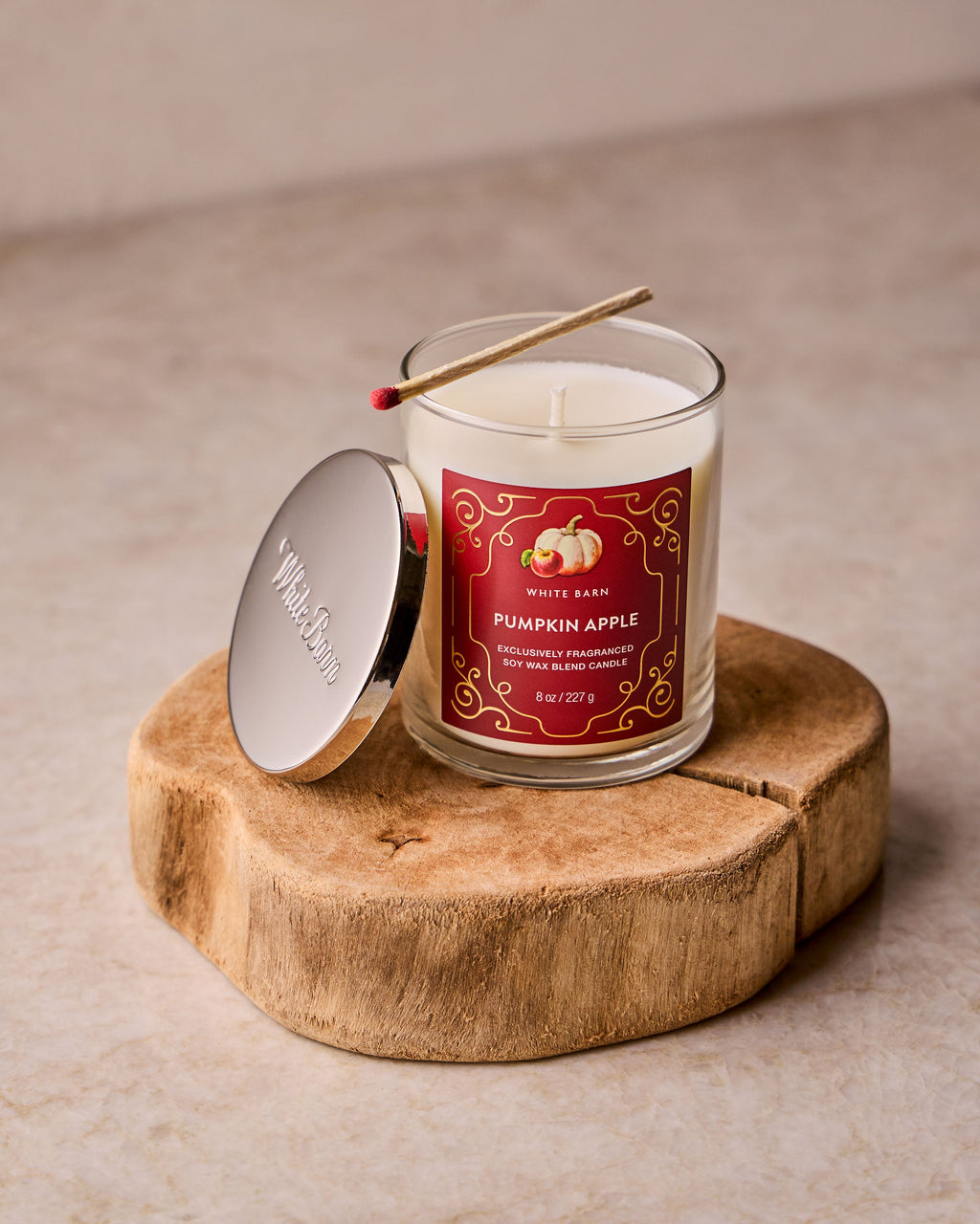 Bath & Body Works Pumpkin Apple Single Wick Candle 8 oz / 227 g — image 4