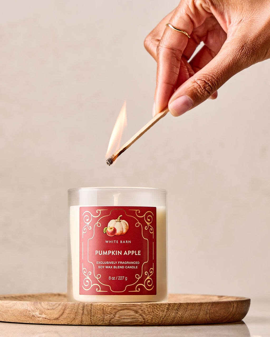 Bath & Body Works Pumpkin Apple Single Wick Candle 8 oz / 227 g — image 5