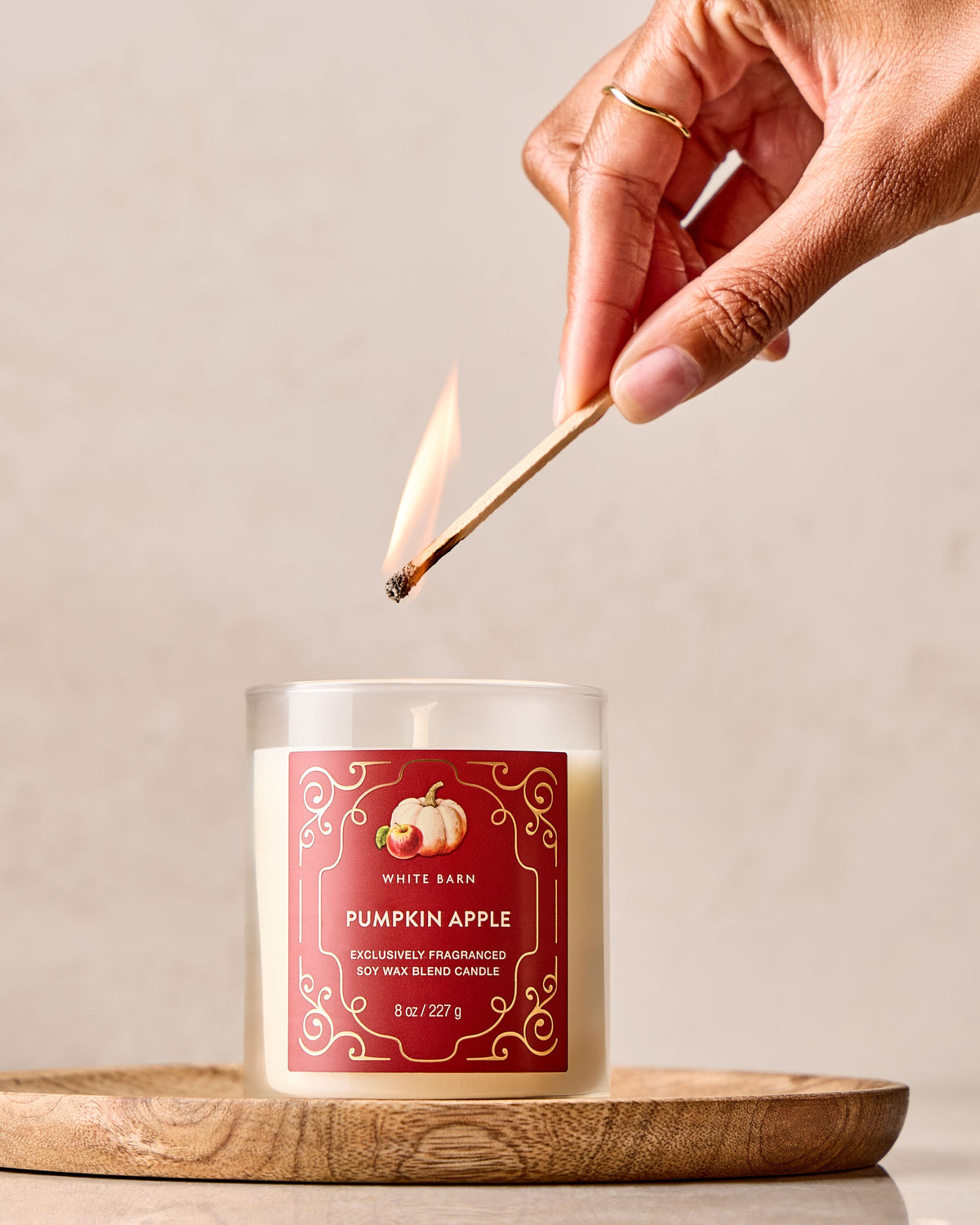 Bath & Body Works Pumpkin Apple Single Wick Candle 8 oz / 227 g — image 5