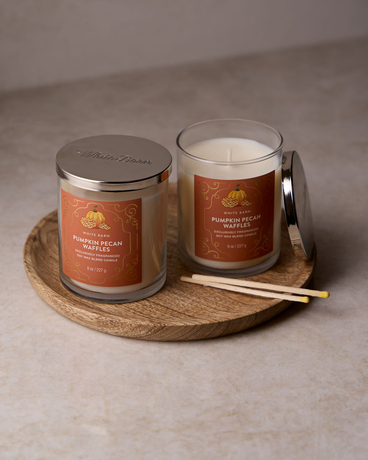 Bath & Body Works Pumpkin Pecan Waffles Single Wick Candle 8 oz / 227 g — image 4
