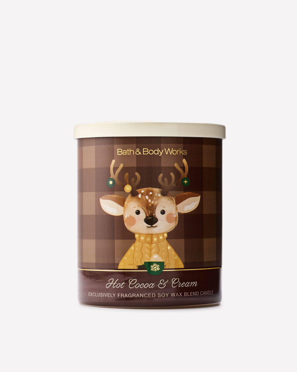 Bath & Body Works Hot Cocoa & Cream Single Wick Candle 8 oz / 227 g — image 1
