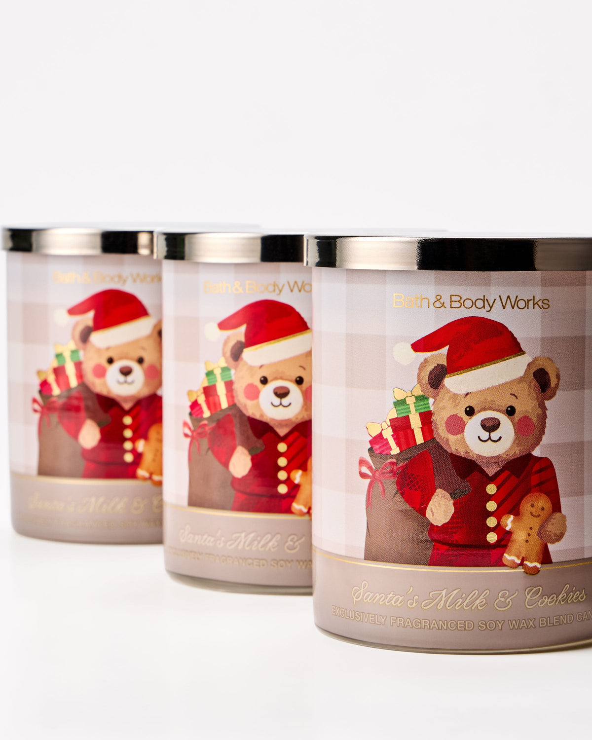 Bath & Body Works Santa's Milk & Cookies Single Wick Candle 8 oz / 227 g — image 2