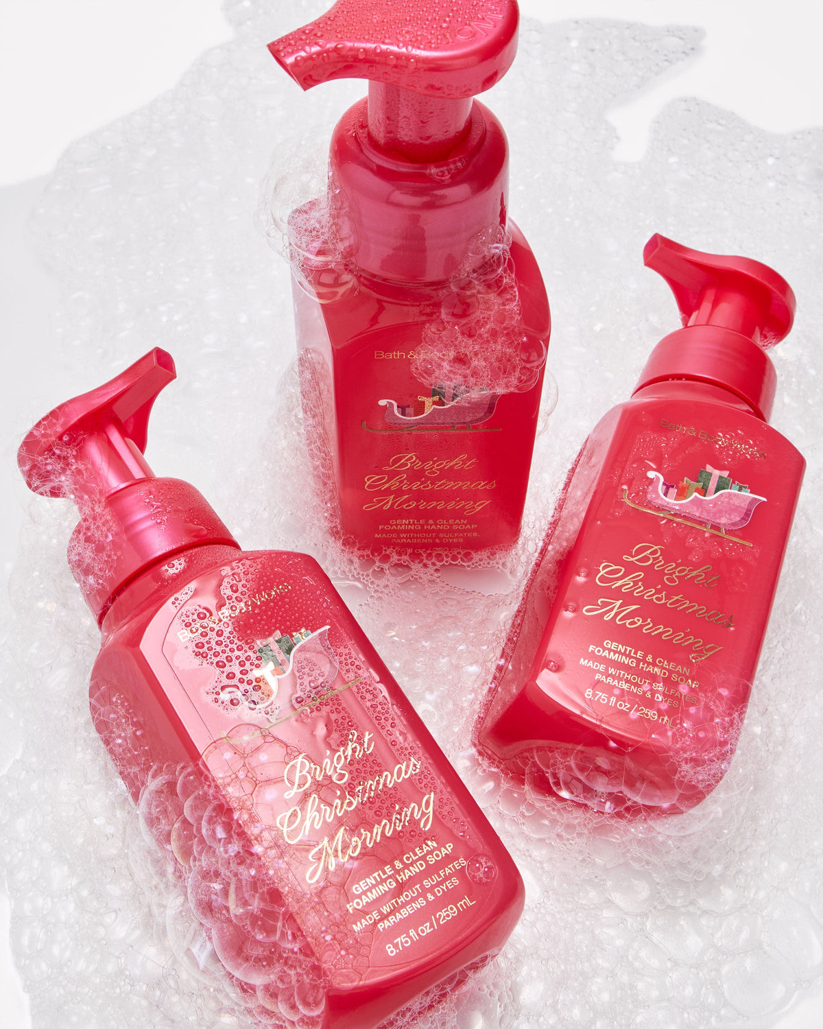 Bright Christmas Morning Gentle & Clean Foaming Hand Soap, 8.75 fl oz / 259 ml, official product view 4