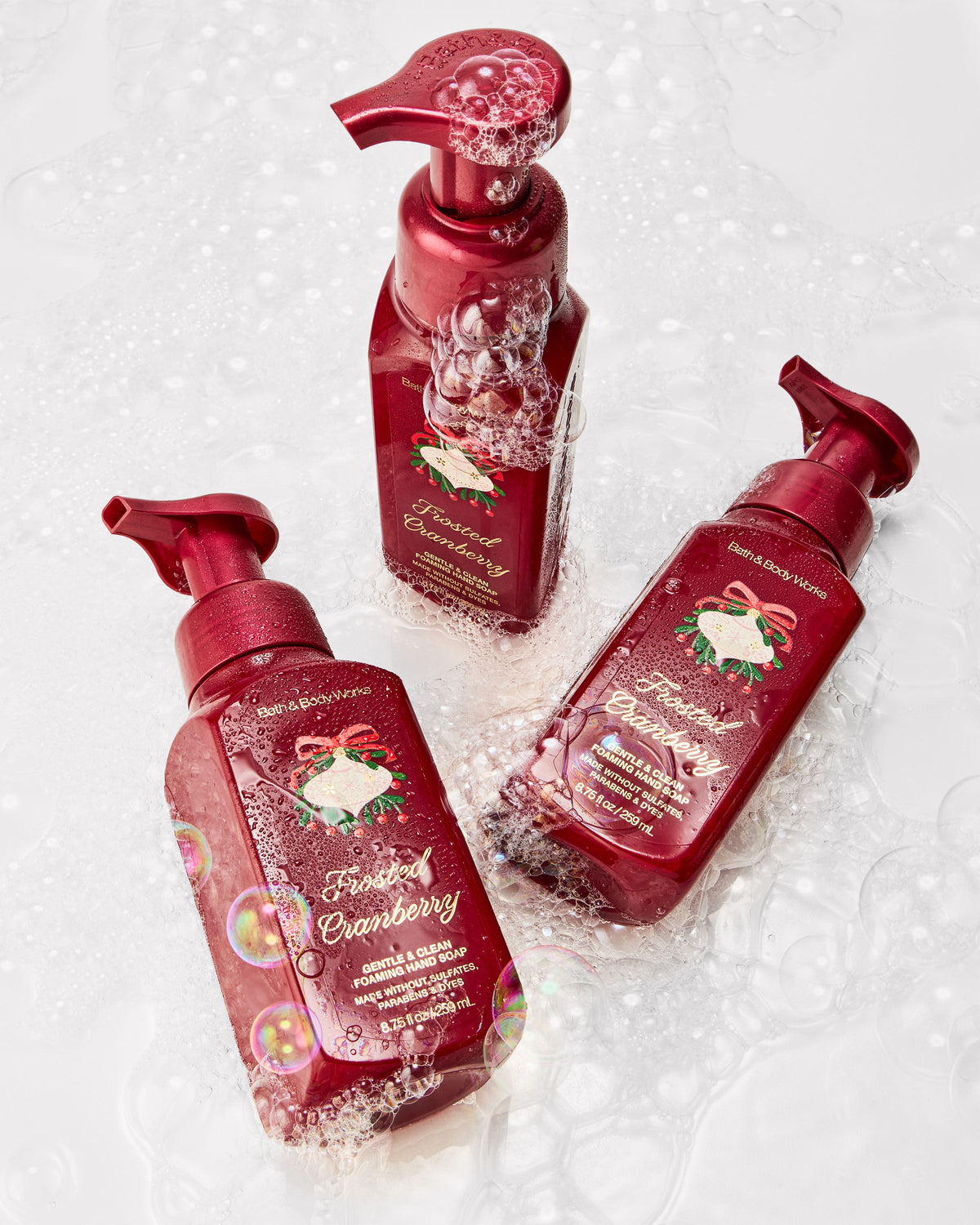 Frosted Cranberry Gentle & Clean Foaming Hand Soap, 8.75 fl oz / 259 ml, official product view 4