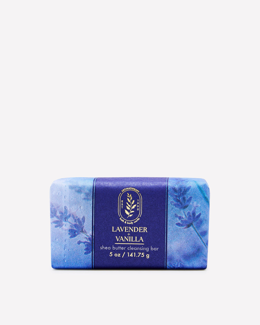 Lavender Vanilla Shea Butter Cleansing Bar, 5 oz / 141.75 g, official product view 1