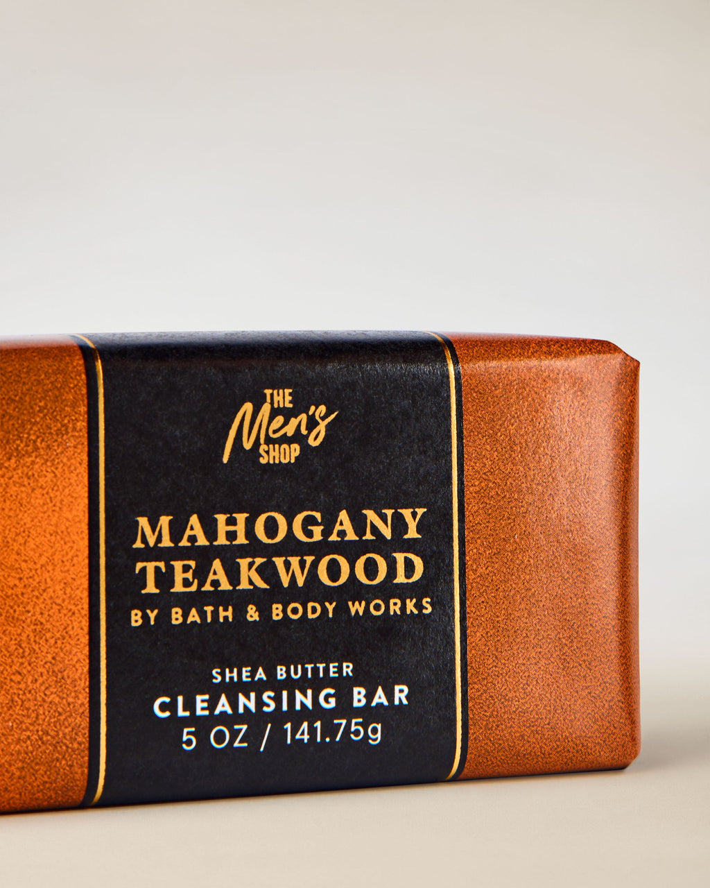 Mahogany Teakwood Shea Butter Cleansing Bar, 5 oz / 141.75 g, official product view 2