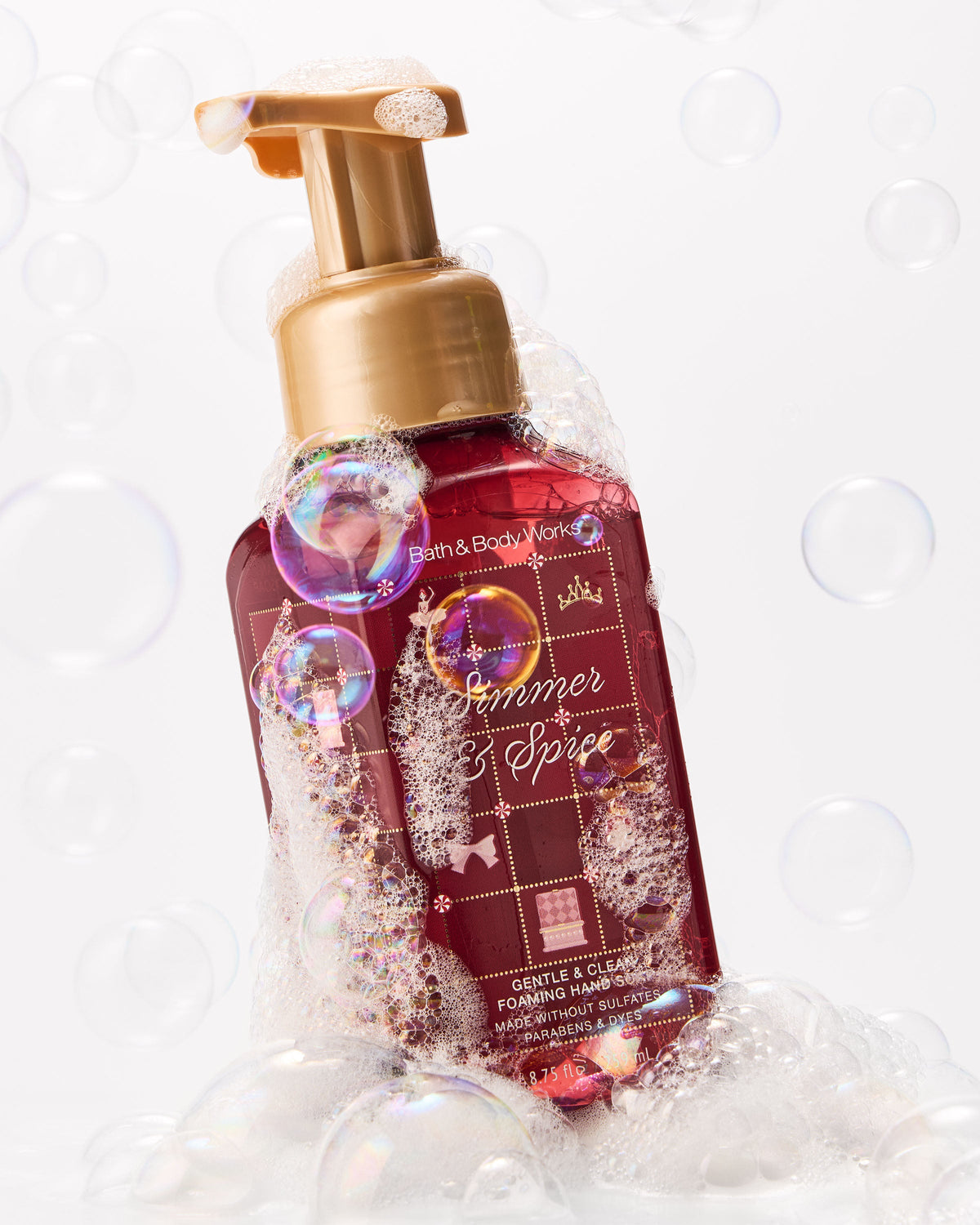 Simmer & Spice Gentle & Clean Foaming Hand Soap, 8.75 fl oz / 259 ml, official product view 2