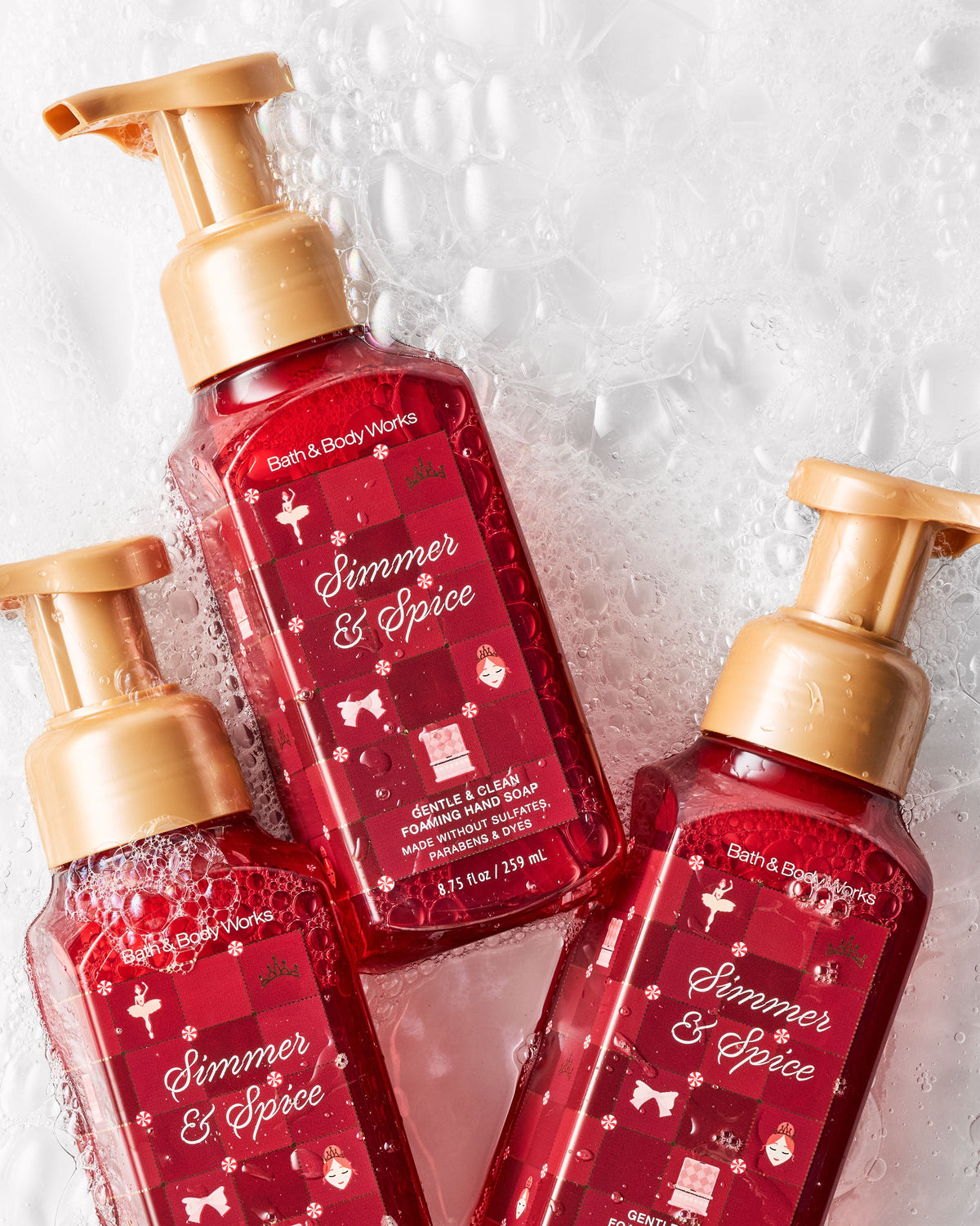 Simmer & Spice Gentle & Clean Foaming Hand Soap, 8.75 fl oz / 259 ml, official product view 4