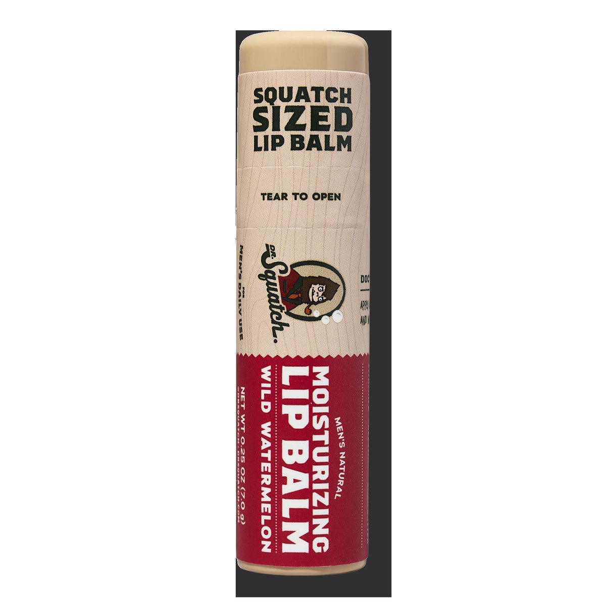 Dr. Squatch Men's Natural Moisturizing Lip Balm – Wild Watermelon — official product image 1