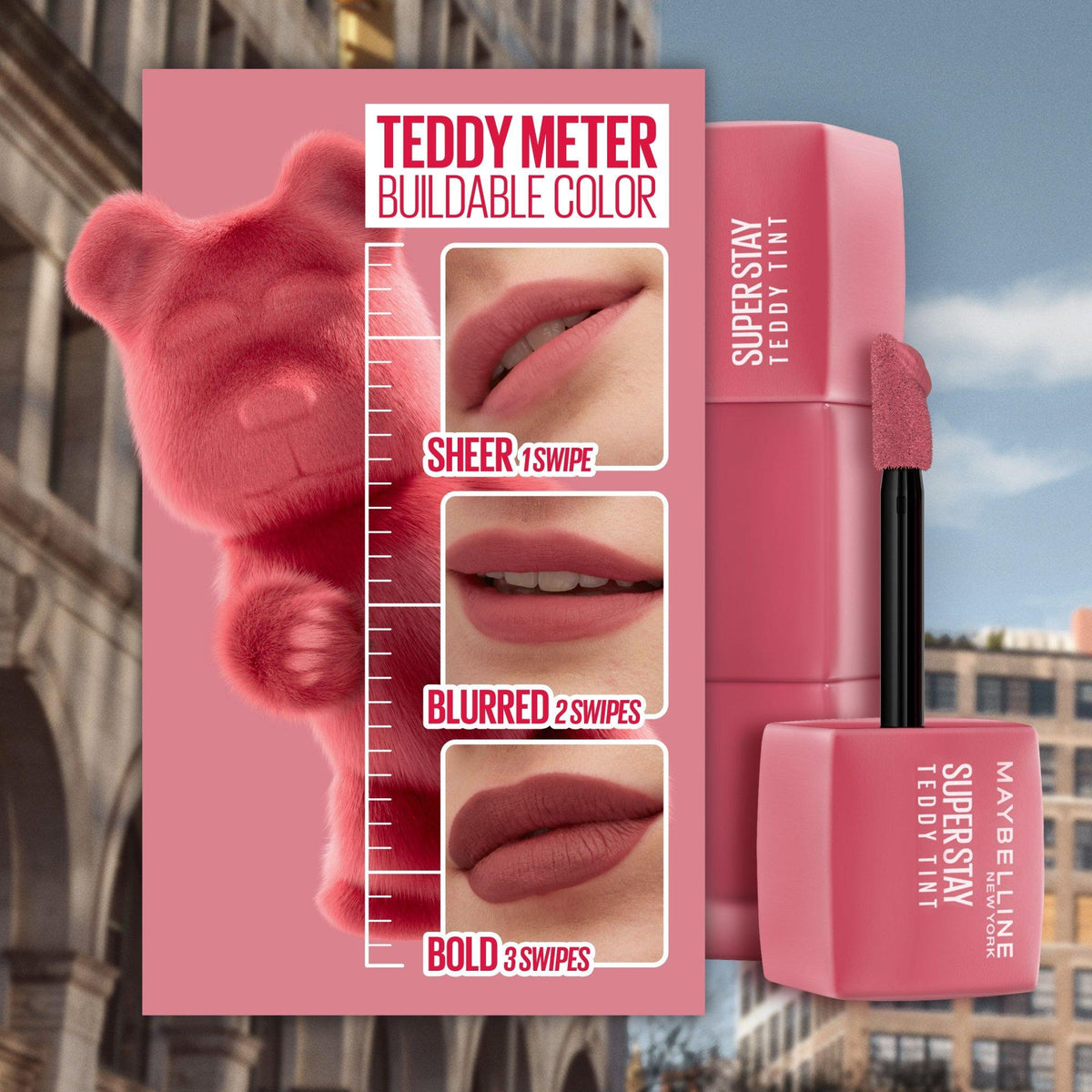 Maybelline Super Stay Teddy Tint Long Lasting Matte Lip Tint – Baby Tee — official product image 6