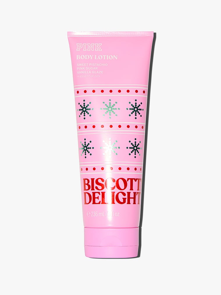 PINK Biscotti Delight Body Lotion — front view