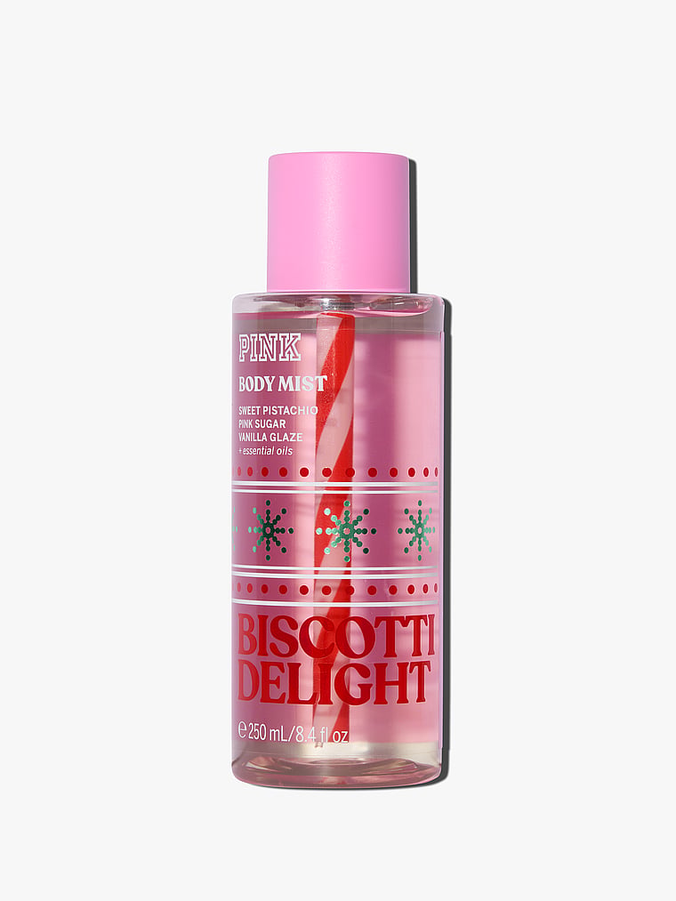 PINK Biscotti Delight Body Mist — front view