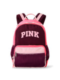 PINK Campus Backpack 18 Liters — Wild Rose + Pink + Boardwalk Pink — front view