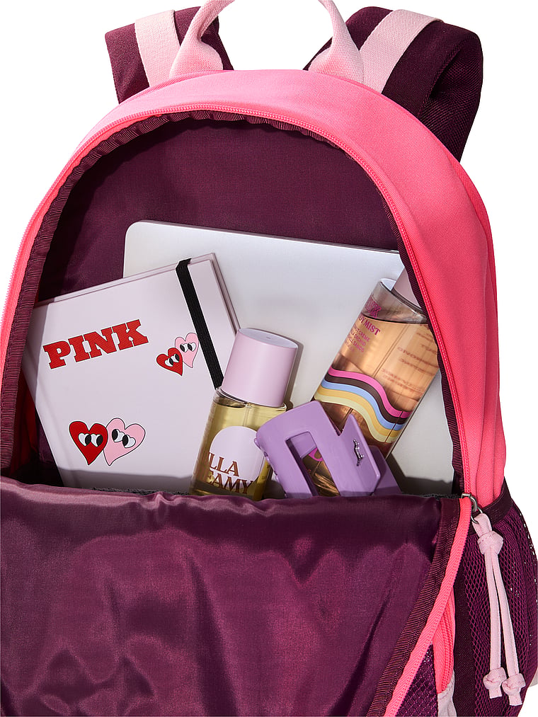 PINK Campus Backpack 18 Liters — Wild Rose + Pink + Boardwalk Pink — additional view